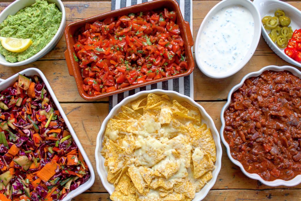 This veggie taco feast powered my dad, husband and I through the 6 Nations super Saturday of rugby. Healthy, varied and totally yummy, it's also super easy to put together.