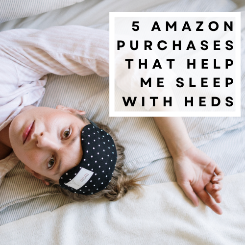 Anyone with hypermobile Ehlers Danlos Syndrome (hEDS) knows that getting comfortable in bed can be a nightmare – pun very much intended! I’ve spent the last few years honing in on a set of tools for sleeping, all purchased from Amazon.